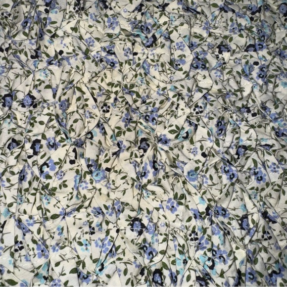 (NWT) Free People 100% cotton Women’s Large Blue Floral Backless Dress - Picture 4 of 16